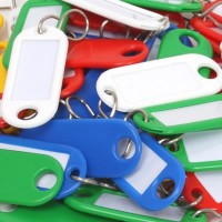 Plastic Key Tags Pack of 10 1.80